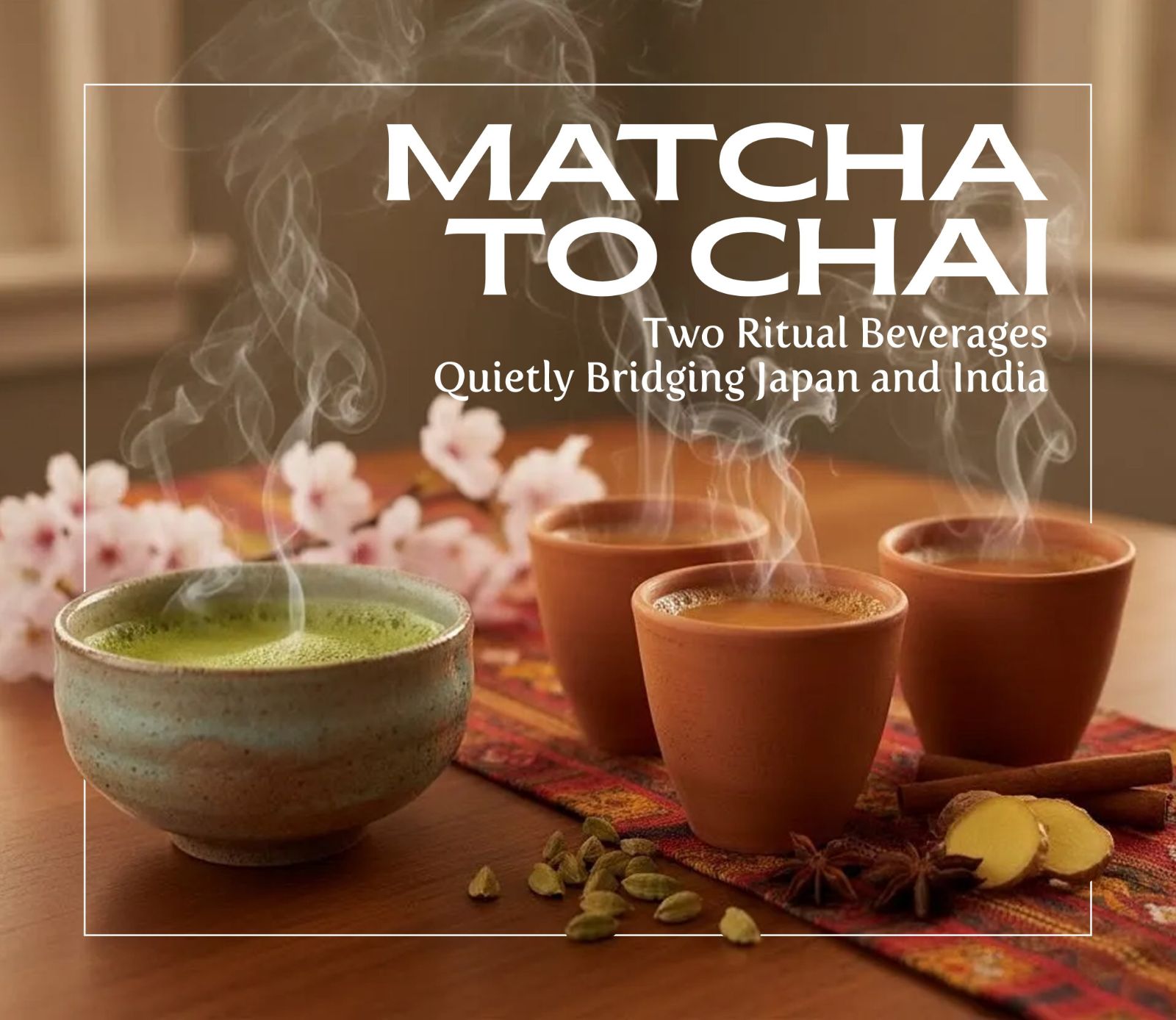 抹茶とチャイ：2つのお茶の儀式が静かに日本とインドを結ぶ – Ambika