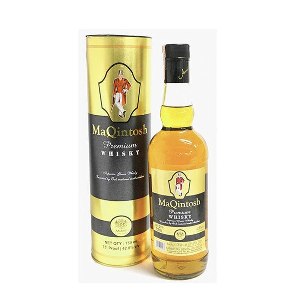 Amrut) MaQintosh Premium Whisky 750ml Indian liquor, alcohol – Ambika Veg  and Vegan Shop
