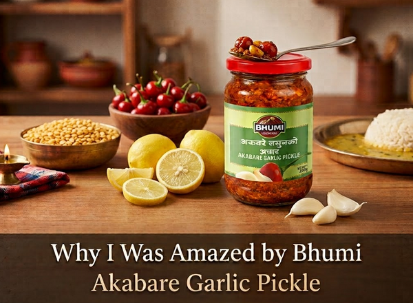Why I Was Amazed by Bhumi Akabare Garlic Pickle After Trying Countless Akabare Pickles