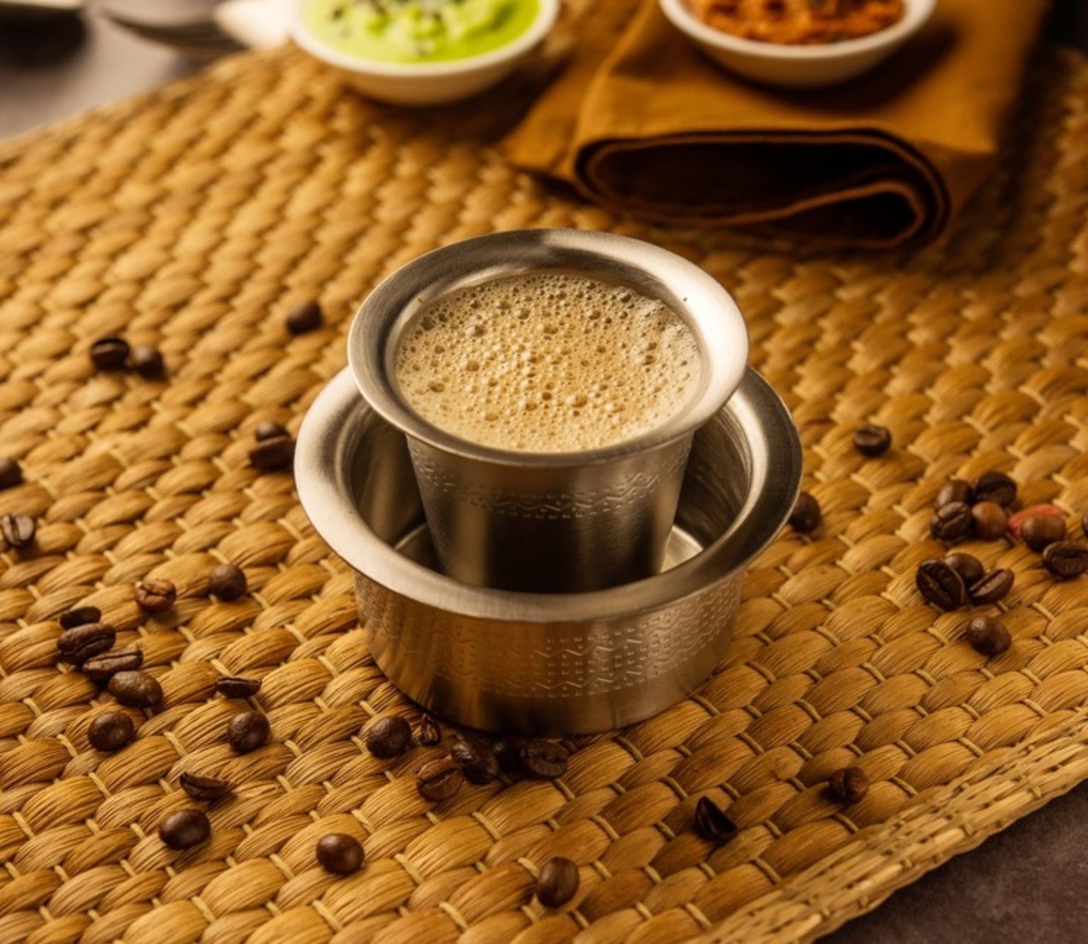 Illustration of Indian Coffee With Fruity And Floral Notes