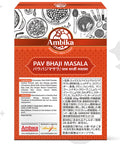 (Ambika) Pav Bhaji Masala 100g Curry powder, Mix spice, Street food in Mumbai