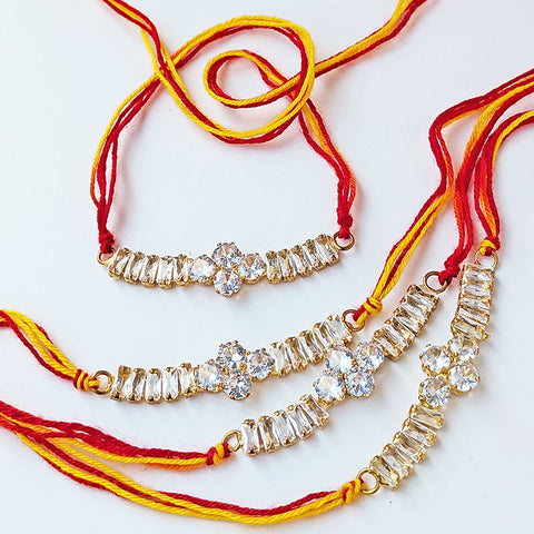 (97100) Rakhi Design No.1 (1pc) String bracelet, Raksha Bhandhan