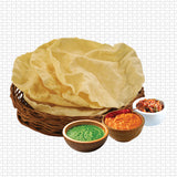 【アンビカ】マドラスプレーンアパラム 150g　米粉入りインドの薄焼きせんべい