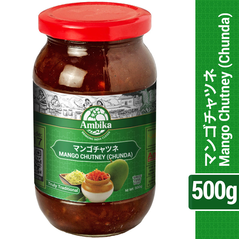 (Ambika) Mango Chutney (Chunda) 500g Sweet and salty spicy jam